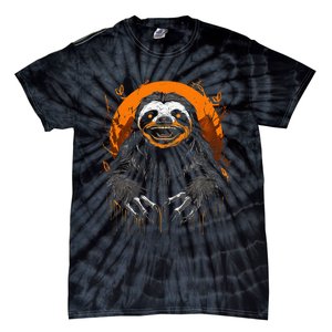 Cute Sloth Halloween Funny Halloween Sloth Gifts Graphic Tee Tie-Dye T-Shirt