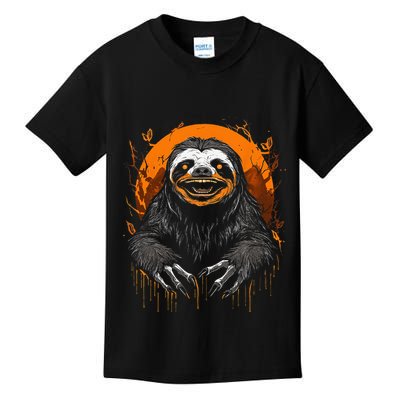 Cute Sloth Halloween Funny Halloween Sloth Gifts Graphic Tee Kids T-Shirt