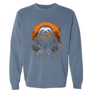 Cute Sloth Halloween Funny Halloween Sloth Gifts Graphic Tee Garment-Dyed Sweatshirt