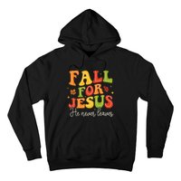 Christian Sayings Halloween Fall For Jesus Religious Hoodie