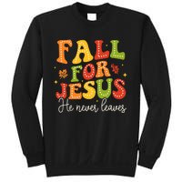 Christian Sayings Halloween Fall For Jesus Religious Sweatshirt