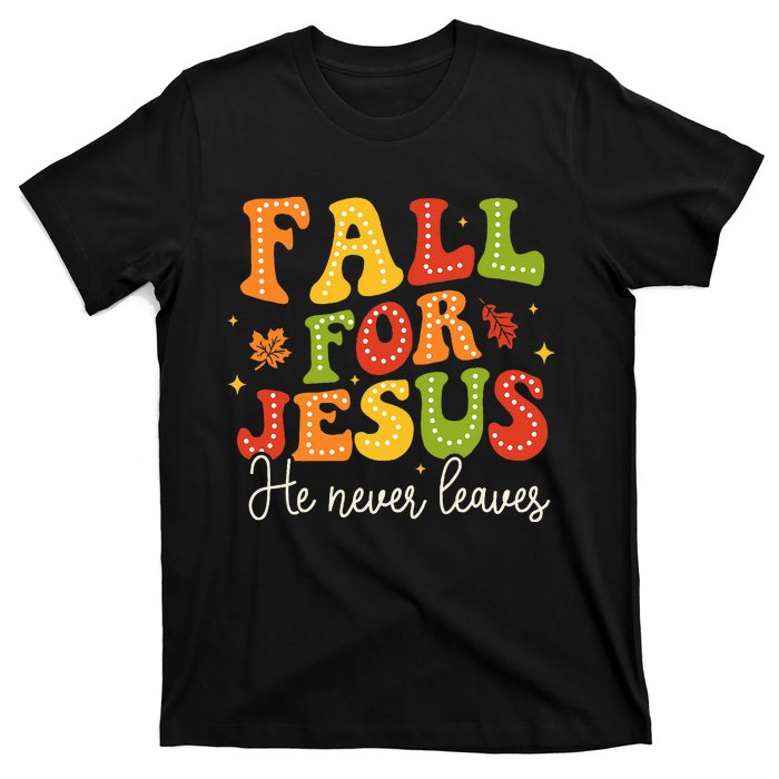 Christian Sayings Halloween Fall For Jesus Religious T-Shirt