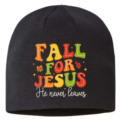 Christian Sayings Halloween Fall For Jesus Religious Sustainable Beanie