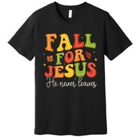 Christian Sayings Halloween Fall For Jesus Religious Premium T-Shirt