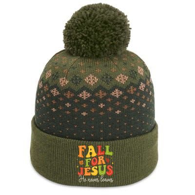 Christian Sayings Halloween Fall For Jesus Religious The Baniff Cuffed Pom Beanie