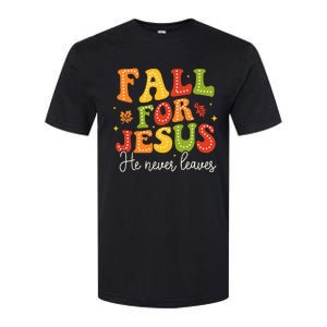 Christian Sayings Halloween Fall For Jesus Religious Softstyle CVC T-Shirt