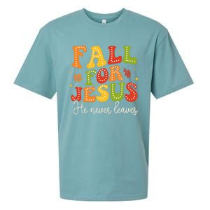 Christian Sayings Halloween Fall For Jesus Religious Sueded Cloud Jersey T-Shirt