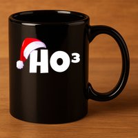 Christmas Santa Hohoho Math & Physics Joke 11oz C Handle Ceramic Mug