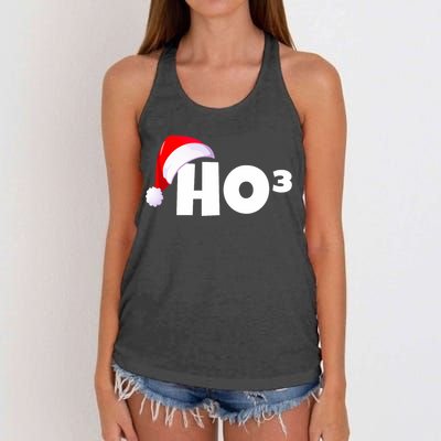 Christmas Santa Hohoho Math & Physics Joke Women's Knotted Racerback Tank