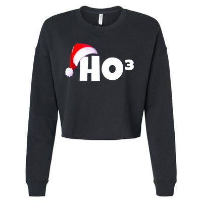 Christmas Santa Hohoho Math & Physics Joke Cropped Pullover Crew