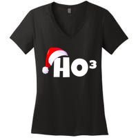 Christmas Santa Hohoho Math & Physics Joke Women's V-Neck T-Shirt