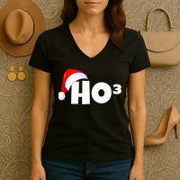 Christmas Santa Hohoho Math & Physics Joke Women's V-Neck T-Shirt