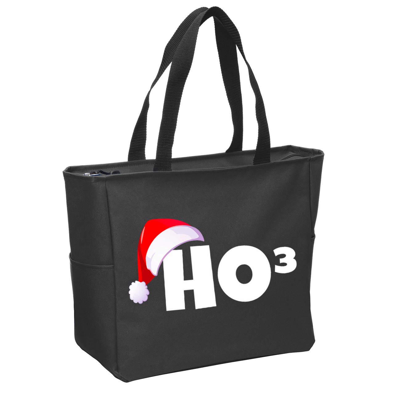 Christmas Santa Hohoho Math & Physics Joke Zip Tote Bag