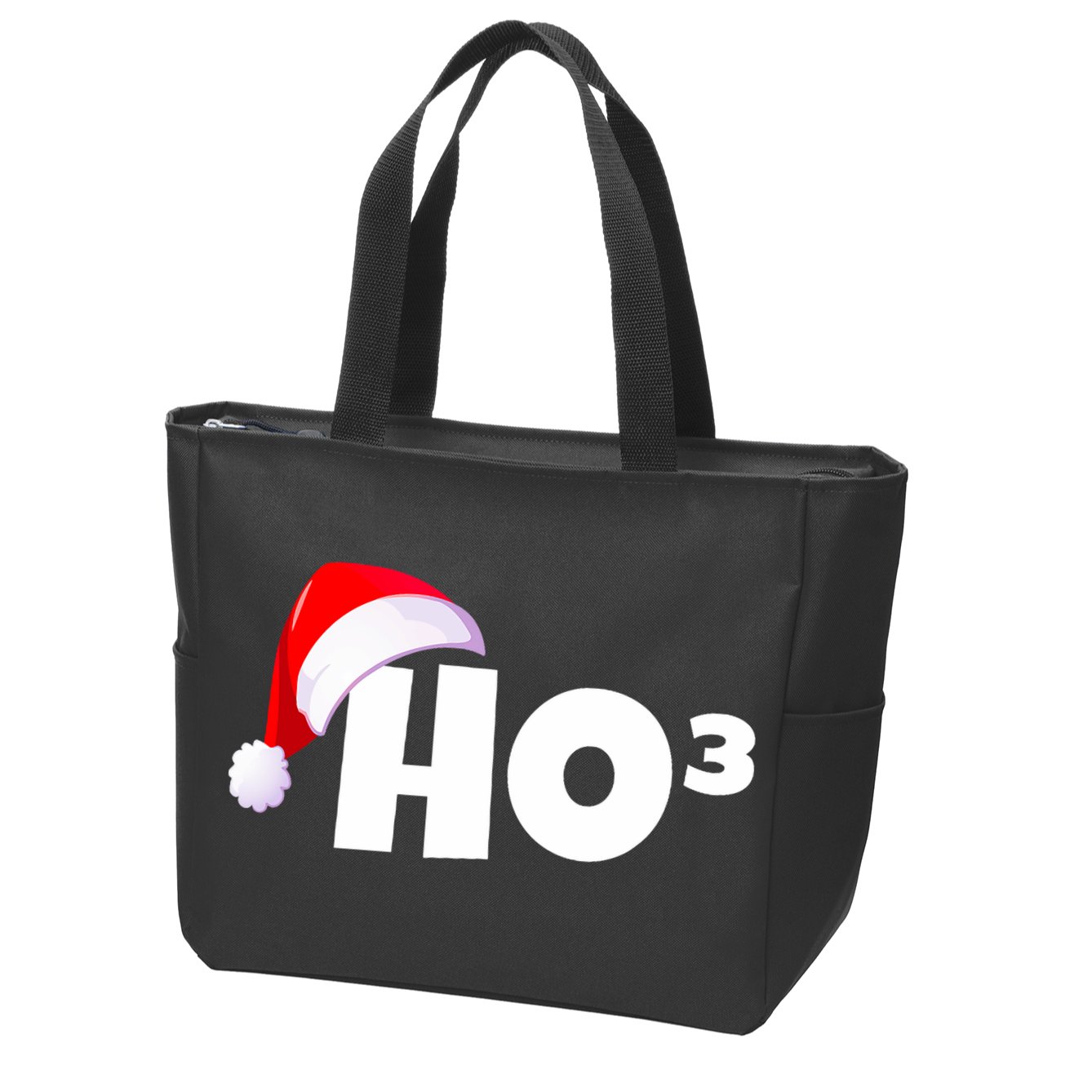 Christmas Santa Hohoho Math & Physics Joke Zip Tote Bag