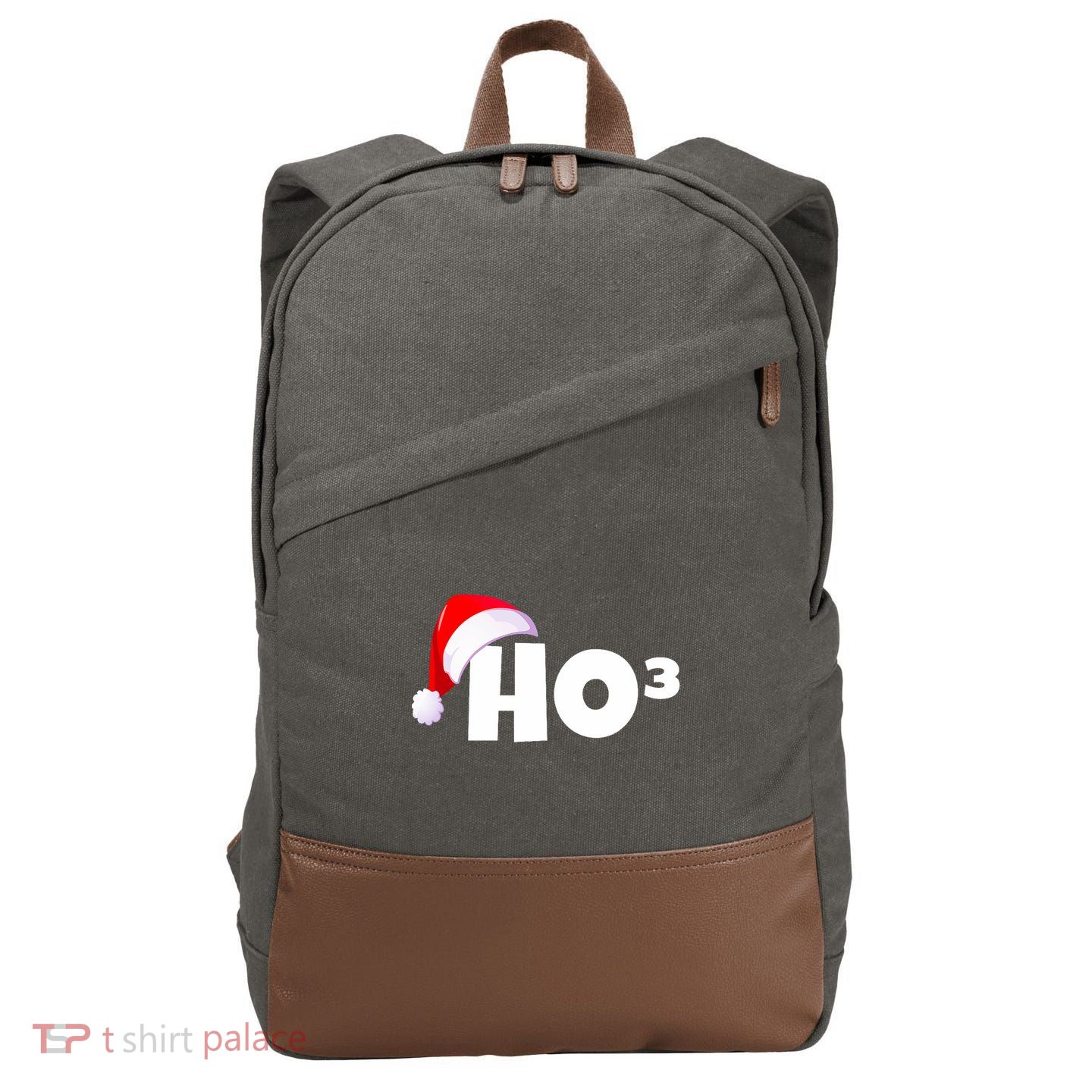 Christmas Santa Hohoho Math & Physics Joke Cotton Canvas Backpack
