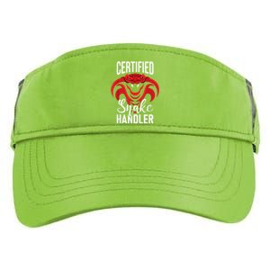 Certified Snake Handler Snakes Owner Zookeeper Herpetology Adult Drive Performance Visor