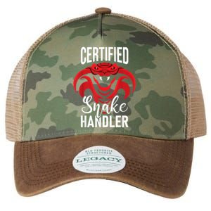 Certified Snake Handler Snakes Owner Zookeeper Herpetology Legacy Tie Dye Trucker Hat