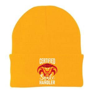 Certified Snake Handler Snakes Owner Zookeeper Herpetology Knit Cap Winter Beanie