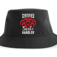 Certified Snake Handler Snakes Owner Zookeeper Herpetology Sustainable Bucket Hat