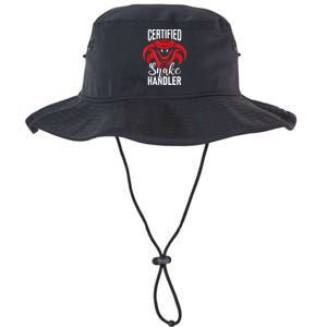 Certified Snake Handler Snakes Owner Zookeeper Herpetology Legacy Cool Fit Booney Bucket Hat