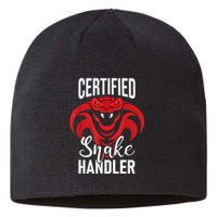 Certified Snake Handler Snakes Owner Zookeeper Herpetology Sustainable Beanie