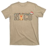 Cute Santa Hat Reindeer Christmas Light Xmas NICU Nurse T-Shirt