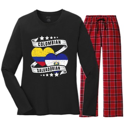 Colombian Salvadorean half Salvadorian half Colombian Women's Long Sleeve Flannel Pajama Set 