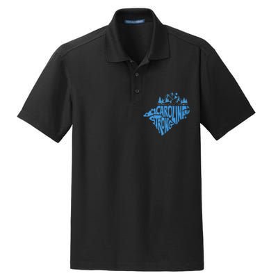 Carolina Strong Hurricane Relief Western Nc Dry Zone Grid Polo