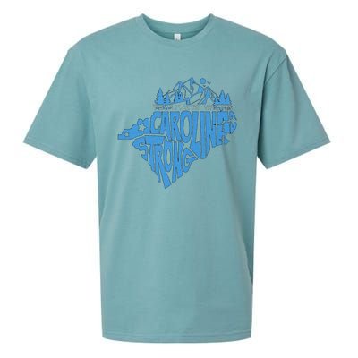 Carolina Strong Hurricane Relief Western Nc Sueded Cloud Jersey T-Shirt