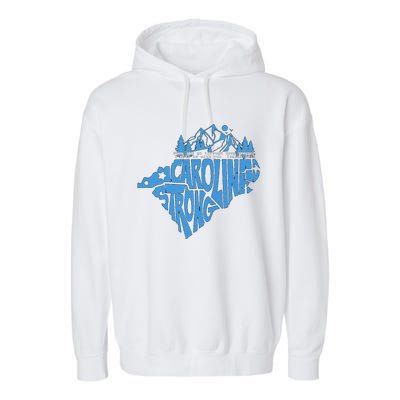 Carolina Strong Hurricane Relief Western Nc Garment-Dyed Fleece Hoodie