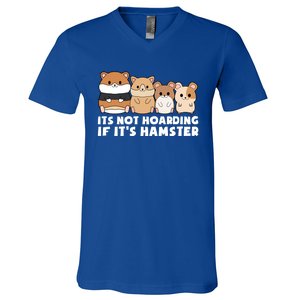 Cute Syrian Hamster Its Not Hoarding If Its Hamsters Cute Gift V-Neck T-Shirt