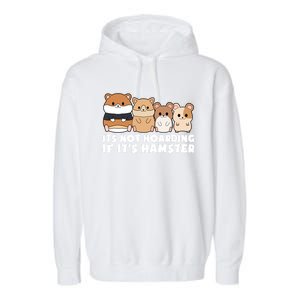 Cute Syrian Hamster Its Not Hoarding If Its Hamsters Cute Gift Garment-Dyed Fleece Hoodie