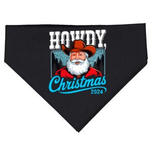 Cowboy Santa Howdy Christmas 2024 USA-Made Doggie Bandana