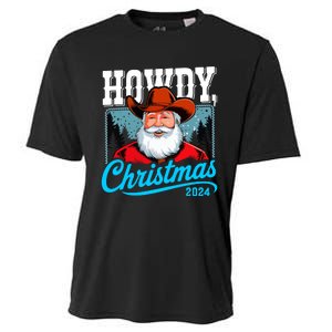 Cowboy Santa Howdy Christmas 2024 Cooling Performance Crew T-Shirt