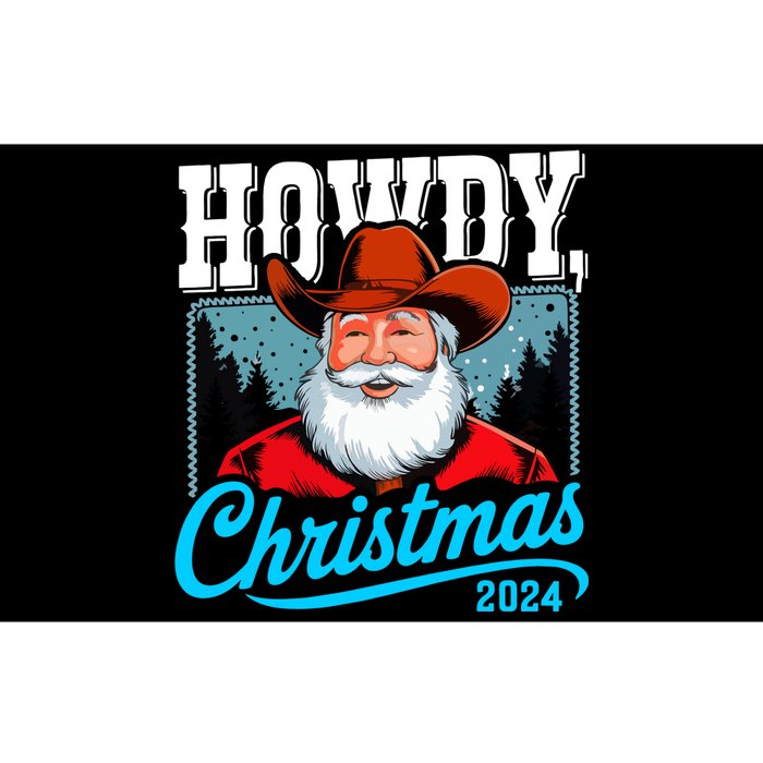 Cowboy Santa Howdy Christmas 2024 Bumper Sticker