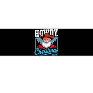 Cowboy Santa Howdy Christmas 2024 Bumper Sticker