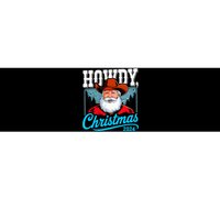 Cowboy Santa Howdy Christmas 2024 Bumper Sticker