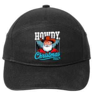 Cowboy Santa Howdy Christmas 2024 7-Panel Snapback Hat