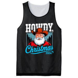 Cowboy Santa Howdy Christmas 2024 Mesh Reversible Basketball Jersey Tank