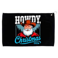 Cowboy Santa Howdy Christmas 2024 Grommeted Golf Towel