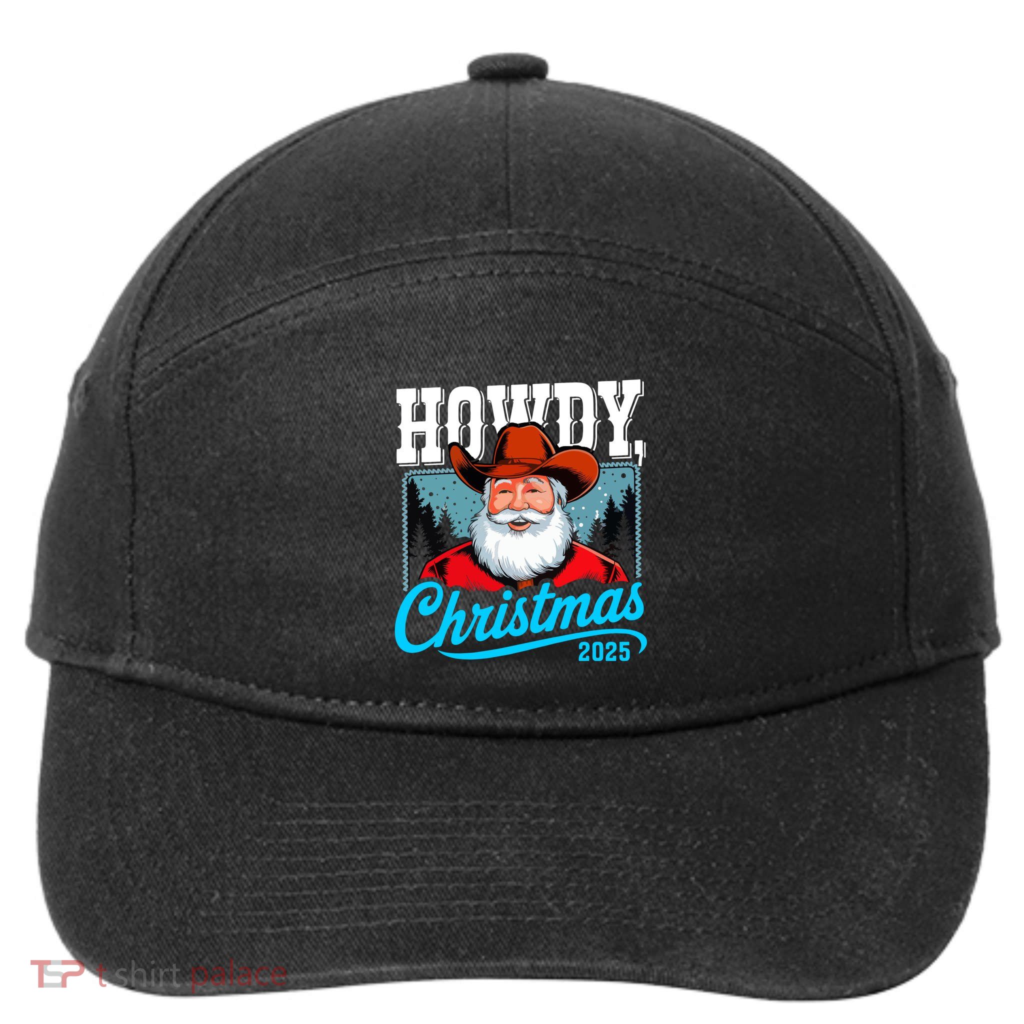 Cowboy Santa Howdy Christmas 2025 7-Panel Snapback Hat