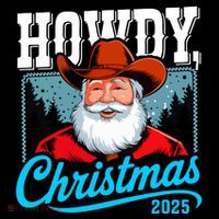 Cowboy Santa Howdy Christmas 2025 7-Panel Snapback Hat