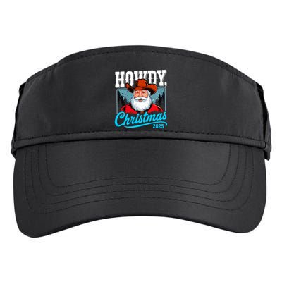 Cowboy Santa Howdy Christmas 2025 Adult Drive Performance Visor