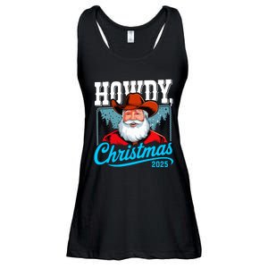 Cowboy Santa Howdy Christmas 2025 Ladies Essential Flowy Tank