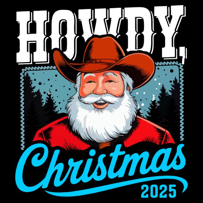 Cowboy Santa Howdy Christmas 2025 Baby Bodysuit