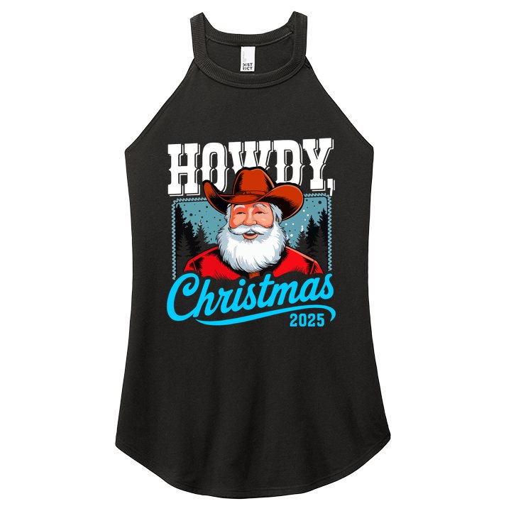 Cowboy Santa Howdy Christmas 2025 Women's Perfect Tri Rocker Tank