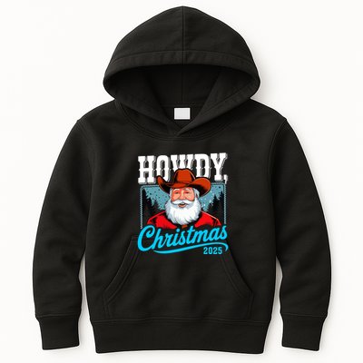Cowboy Santa Howdy Christmas 2025 Kids Hoodie