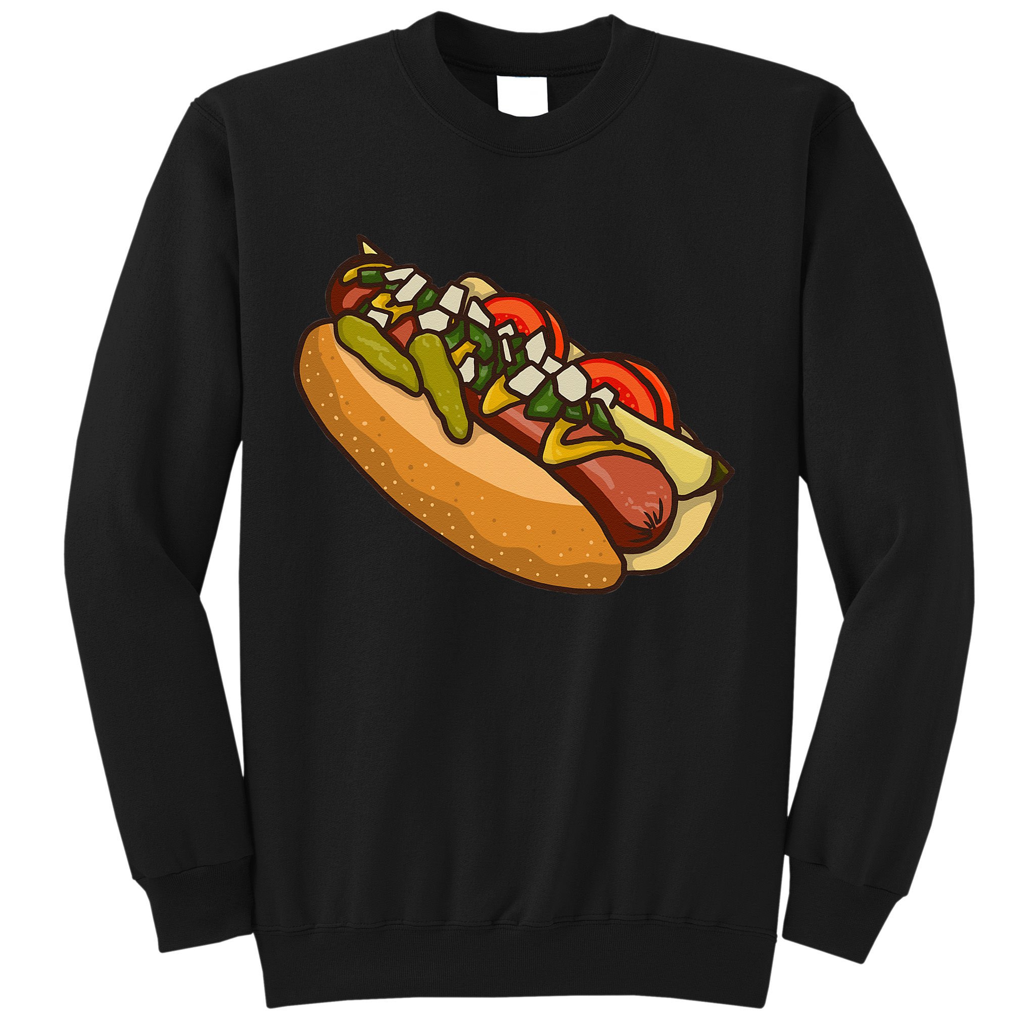 Chicago Style Hot Dog Lover Sweatshirt