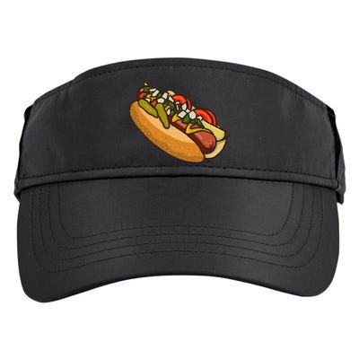 Chicago Style Hot Dog Lover Adult Drive Performance Visor