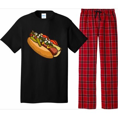 Chicago Style Hot Dog Lover Pajama Set